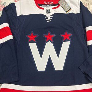Adidas ADIZERO WASHINGTON CAPITALS Alternate Men's JERSEY Sz 46 or 50 New w tags